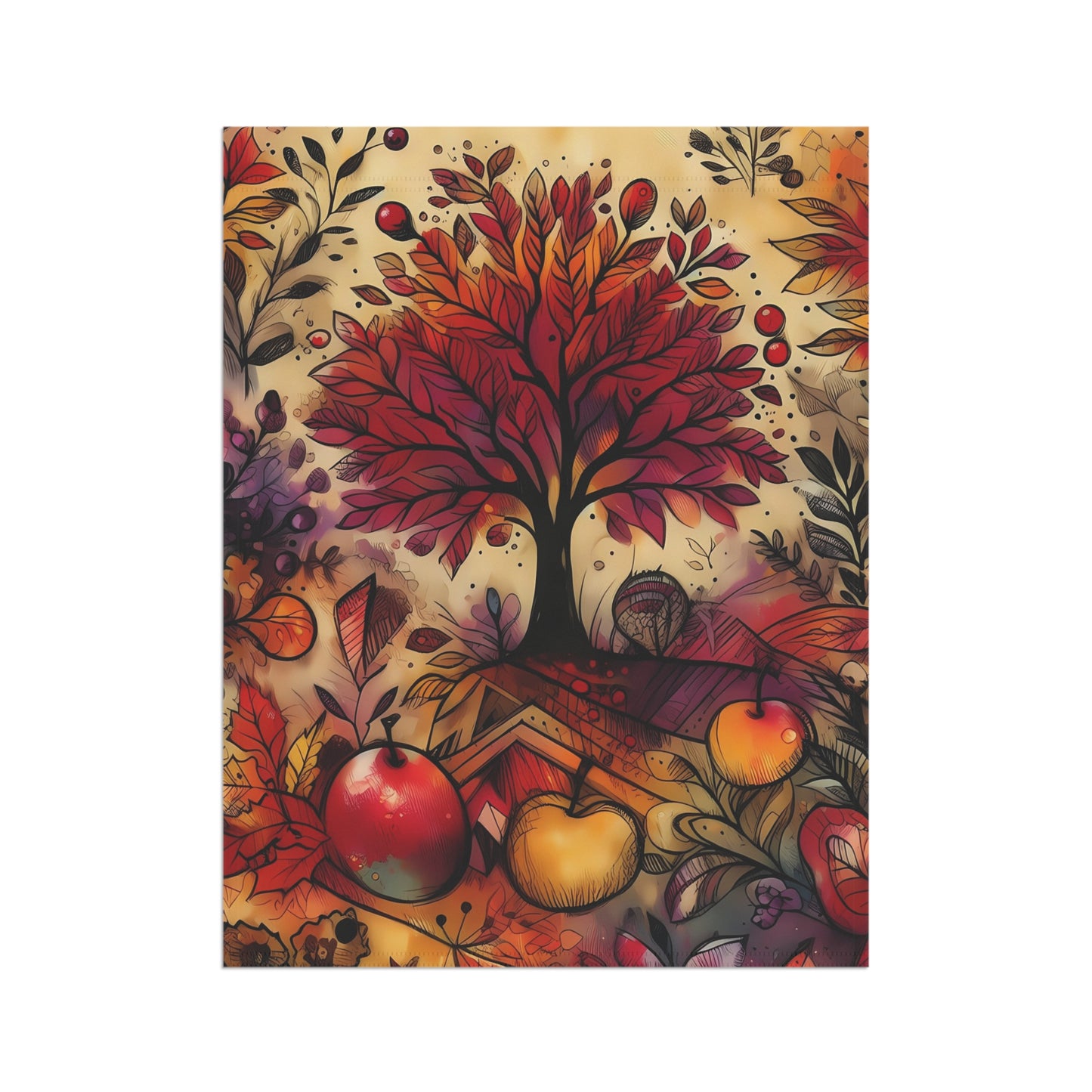 Porch or Yard Flag / Garden Banner - Majestic Autumn Tree