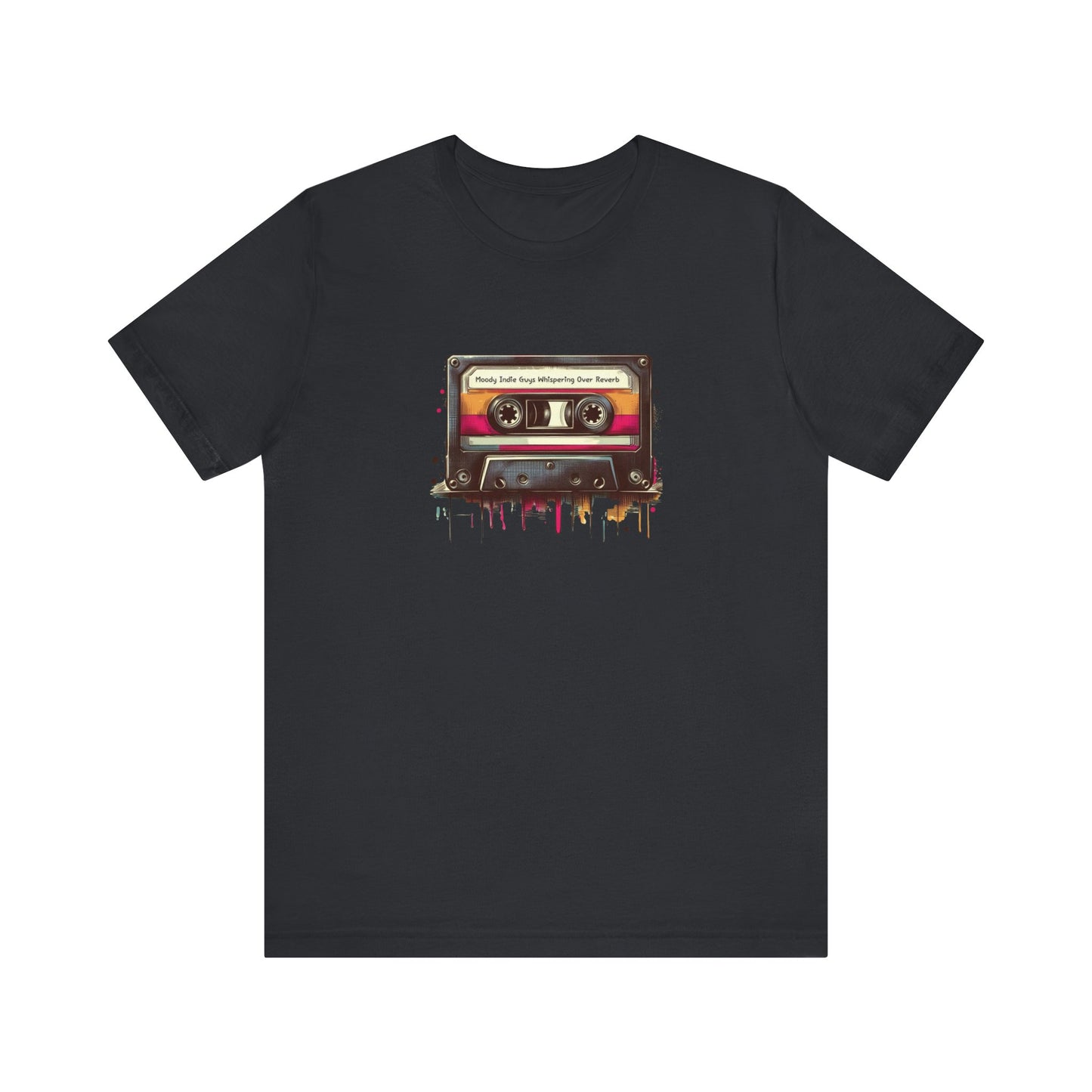 "Moody Indie Guys Whispering Over Reverb" Mixtape T-shirt - Unisex Jersey Short Sleeve Tee