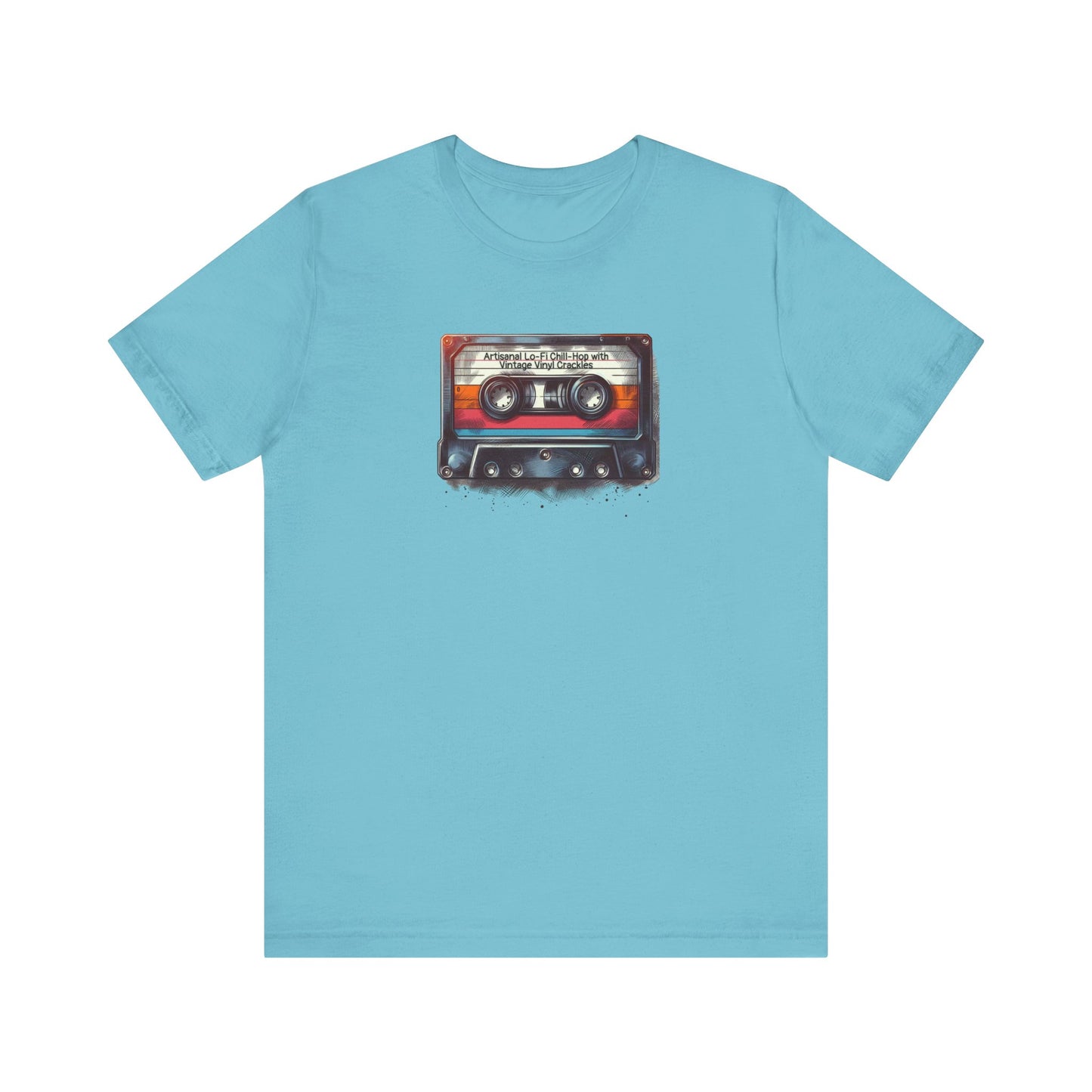 Mixtape Tee with Funny Hyper-Specific Theme - 'Artisanal Lo-Fi Chill-Hop with Vintage Vinyl Crackles' Unisex T-Shirt