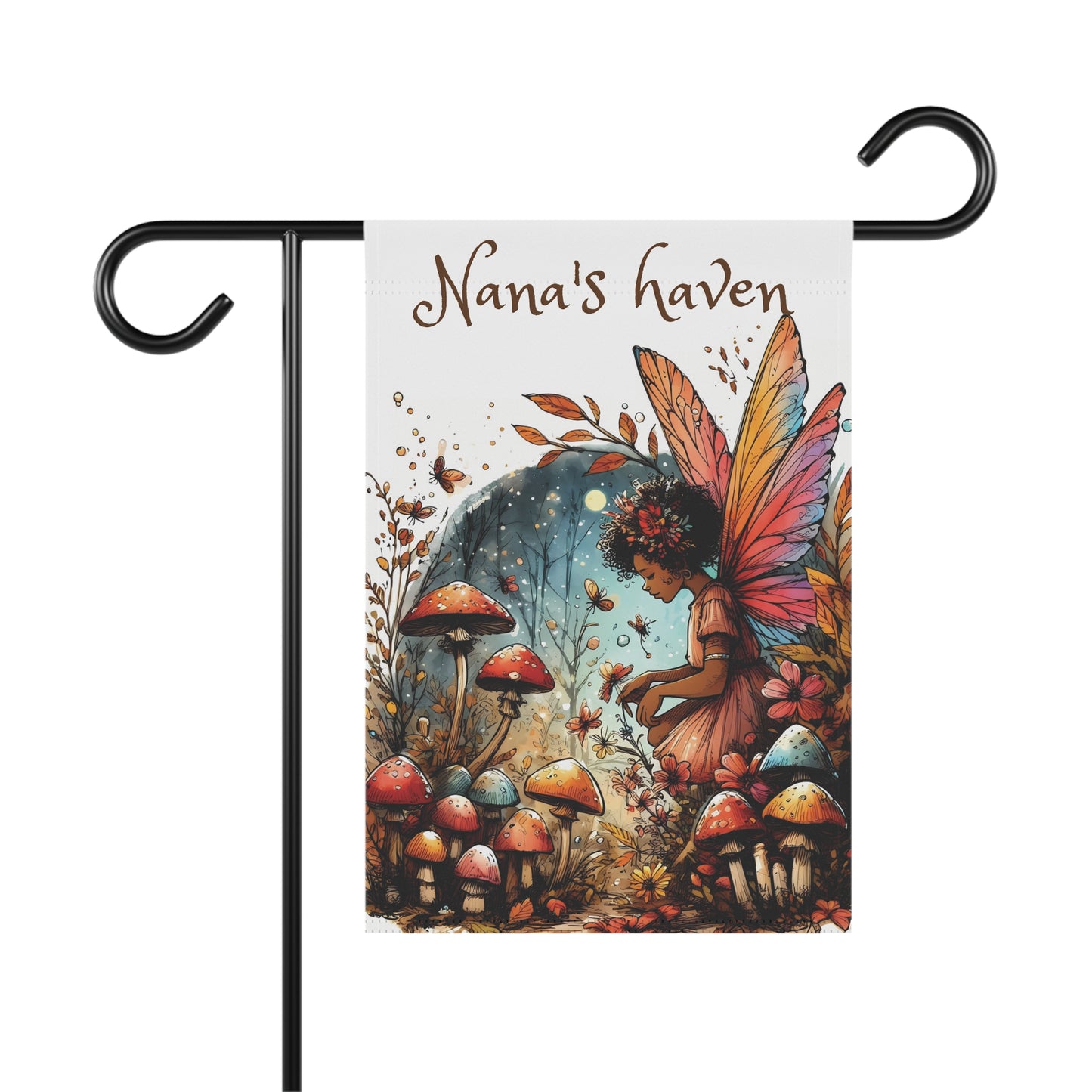 Customizable Garden Flag - Autumn Fairy's Haven