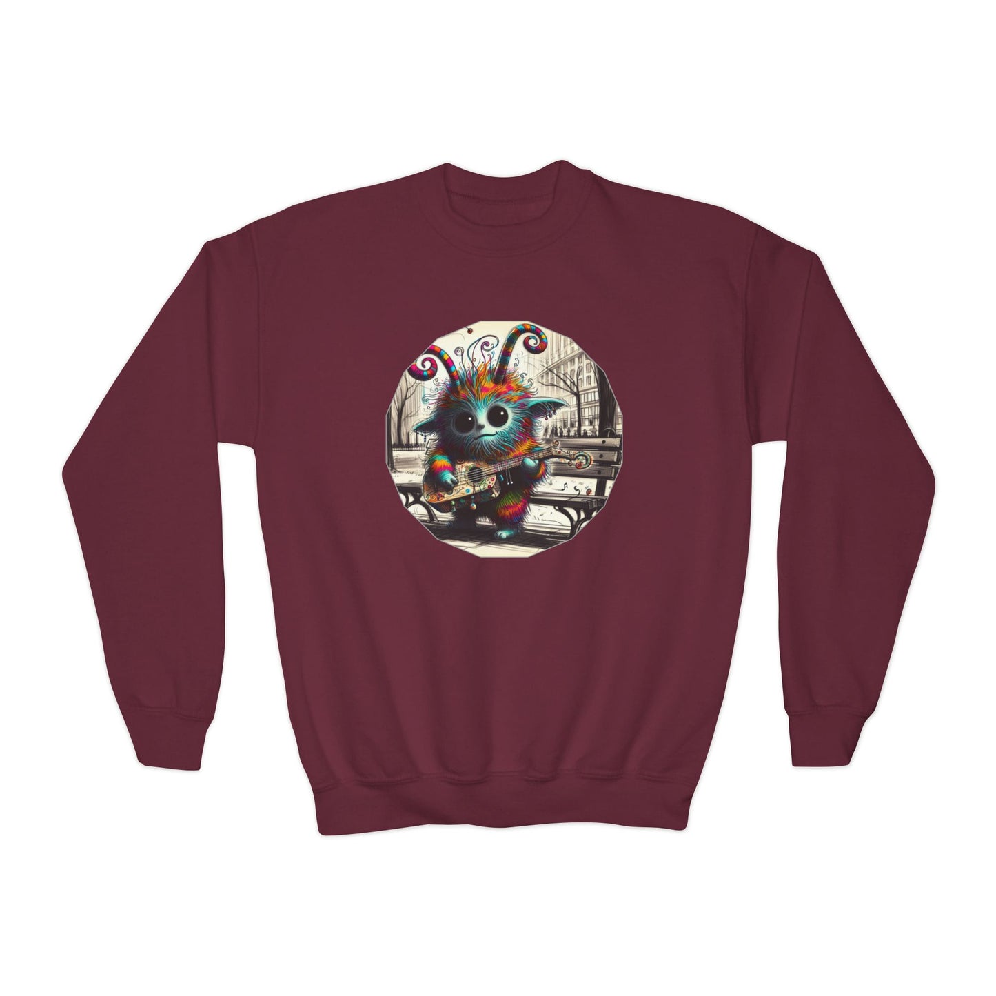 Youth Crewneck Sweatshirt - Jamblie Monster (Multiple Colors Available)