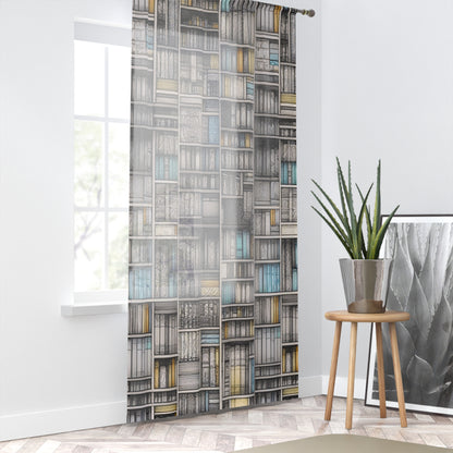 Window Curtain - Bookshelf Patchwork