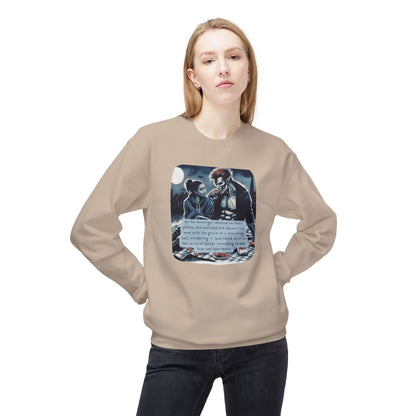 Midnight Picnic: A Love Story (Beautiful Monsters Collection) - Unisex Midweight Softstyle Fleece Crewneck Sweatshirt, Multiple Colors Available