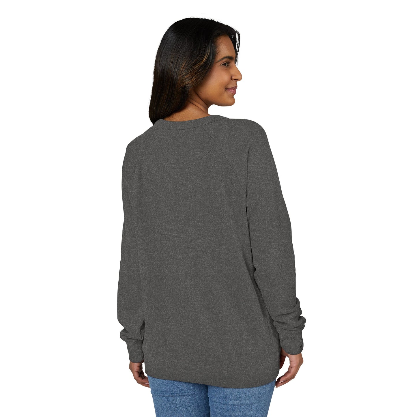 Mystical Mushroom Premium French Terry Cloth Sweatshirt, Nature Quote Raglan Crewneck, Boho Fairycore Forest Art Sweater