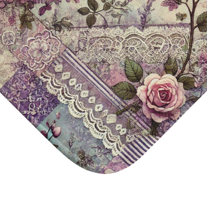 Bath Mat - Romantic Wisteria and Lace