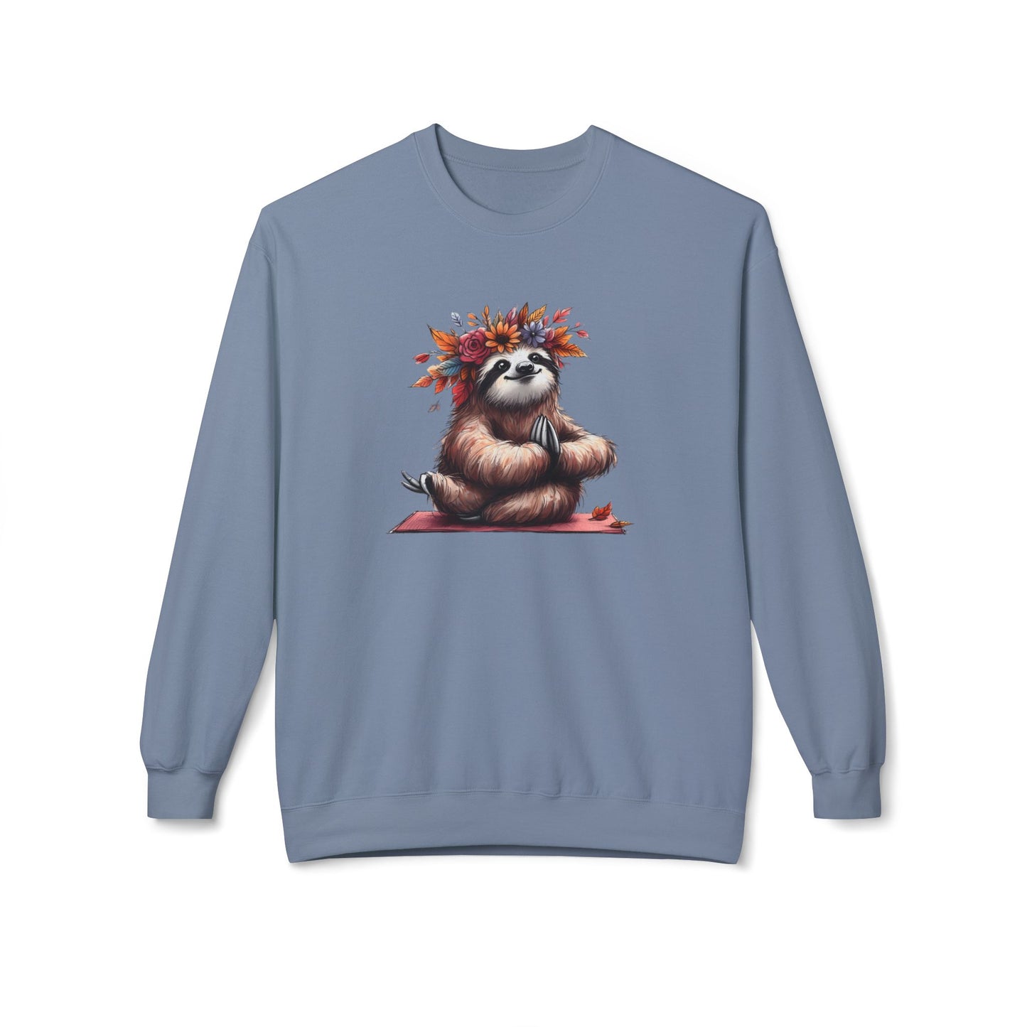 Sloth's Bliss - Unisex Midweight Softstyle Fleece Crewneck Sweatshirt, Multiple Colors Available