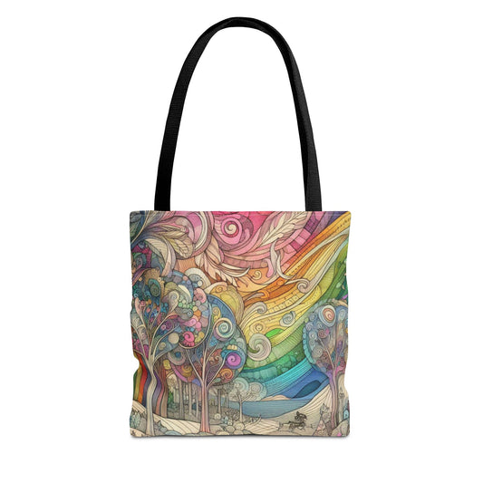 Tote Bag - Rainbow Swirl Forest