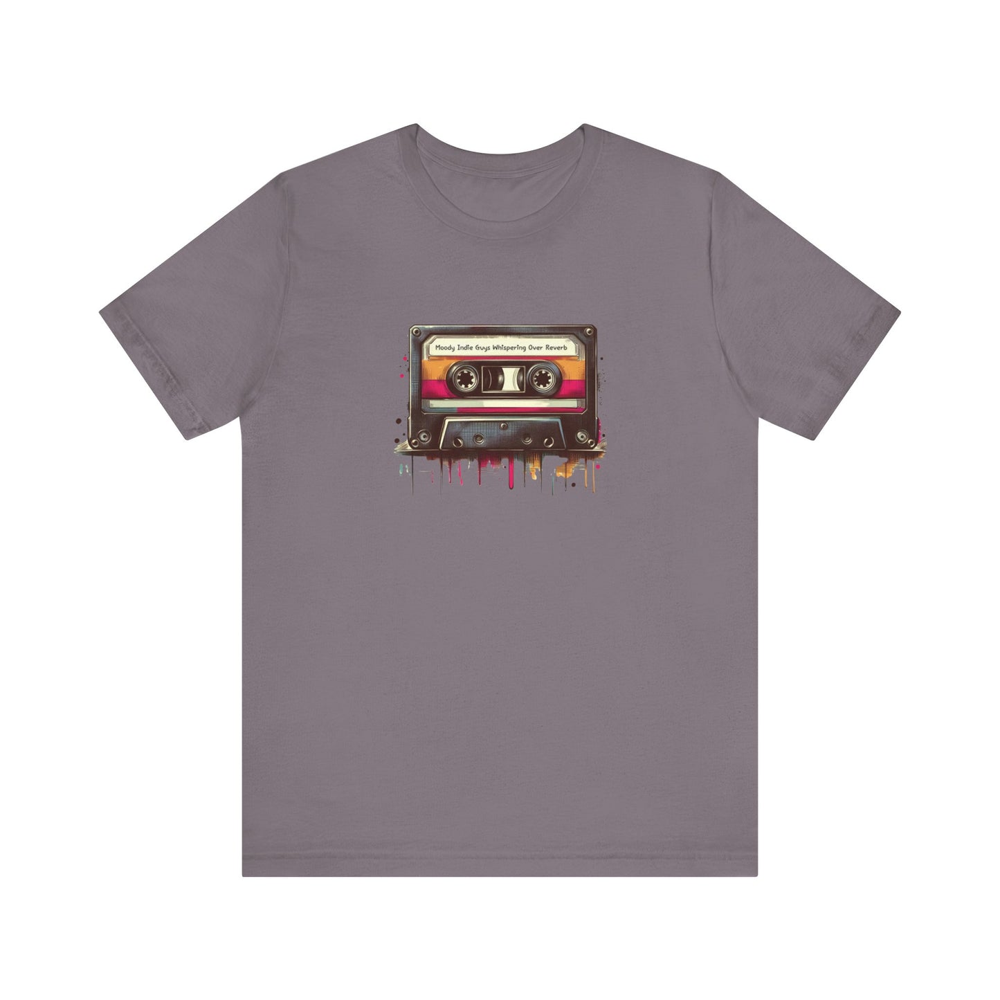 "Moody Indie Guys Whispering Over Reverb" Mixtape T-shirt - Unisex Jersey Short Sleeve Tee