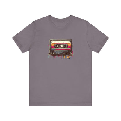 "Moody Indie Guys Whispering Over Reverb" Mixtape T-shirt - Unisex Jersey Short Sleeve Tee