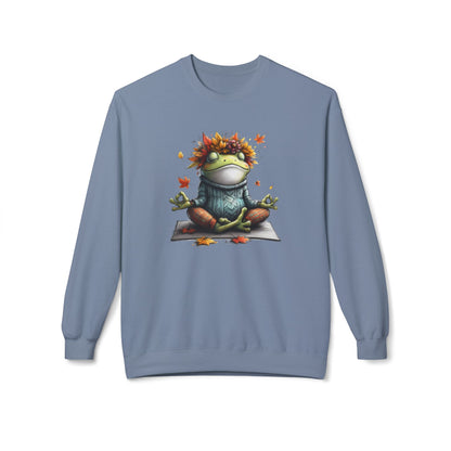 Frog's Bliss - Unisex Midweight Softstyle Fleece Crewneck Sweatshirt, Multiple Colors Available