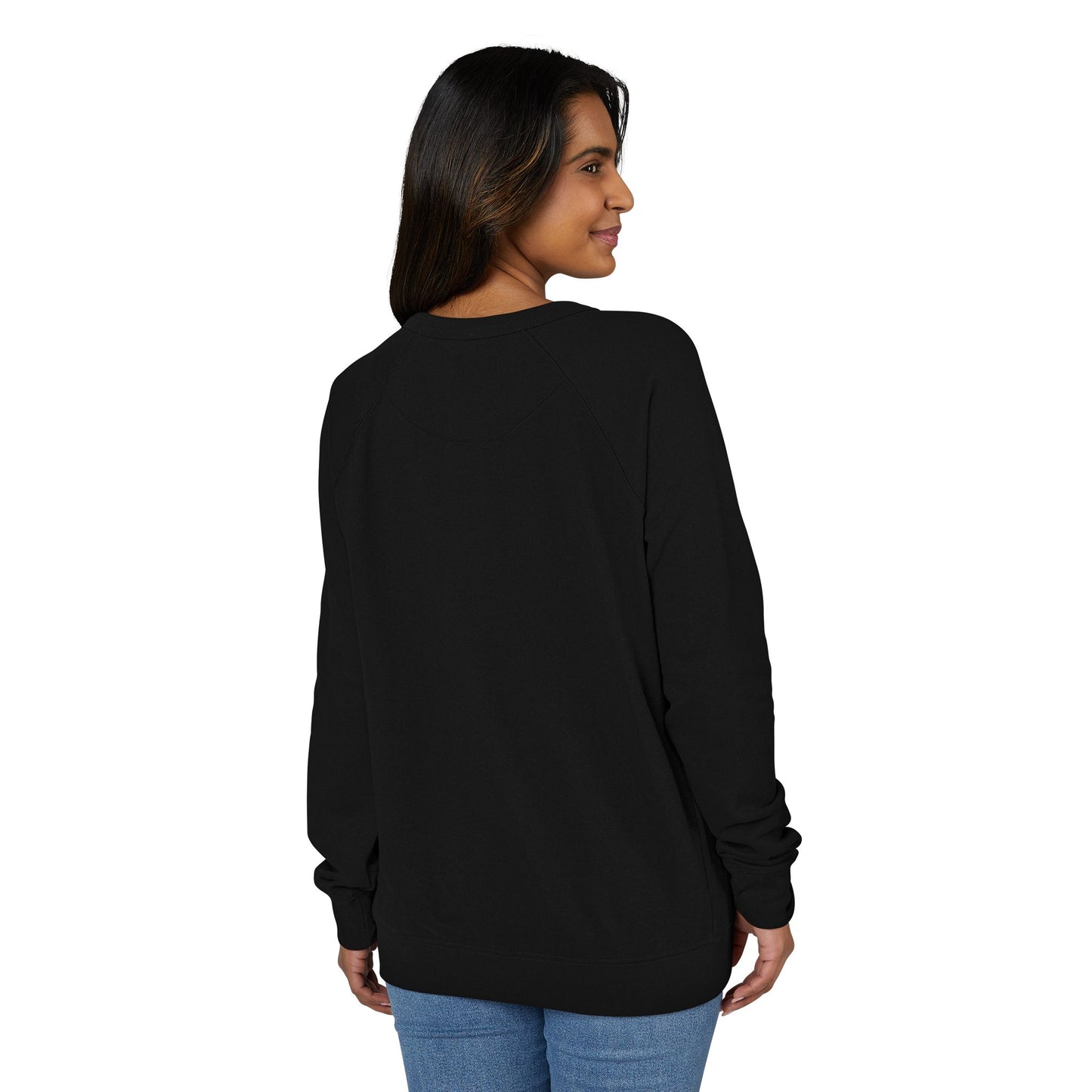 Sun and Vintage Moon Mystic Celestial French Terry Sweatshirt with Edgar Allan Poe Quote, Dreamy Cosmic Butterfly Pullover