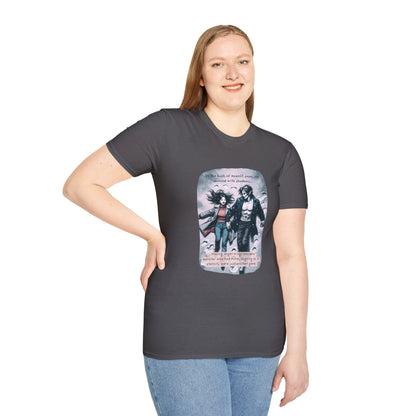 Snow Angels and Shadows (Beautiful Monsters Collection) - Unisex Softstyle T-Shirt, Multiple Colors Available