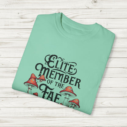 Fae Trickster Society Comfort Colors Tee – Fairycore T-Shirt with Mushrooms, S-4XL