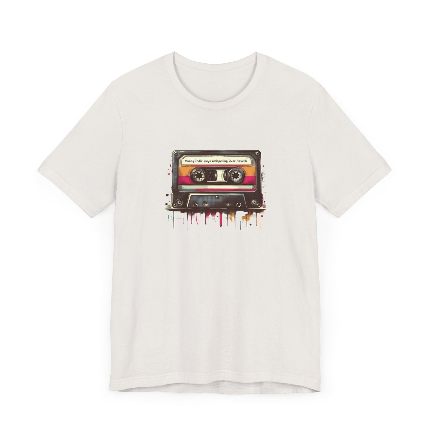 "Moody Indie Guys Whispering Over Reverb" Mixtape T-shirt - Unisex Jersey Short Sleeve Tee