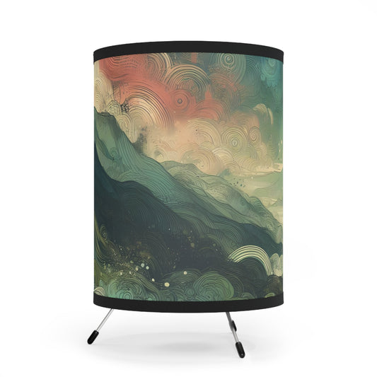 Tripod Lamp - Boho Serenity in the Mountains