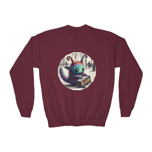 Youth Crewneck Sweatshirt - Jamblie Monster (Multiple Colors Available)