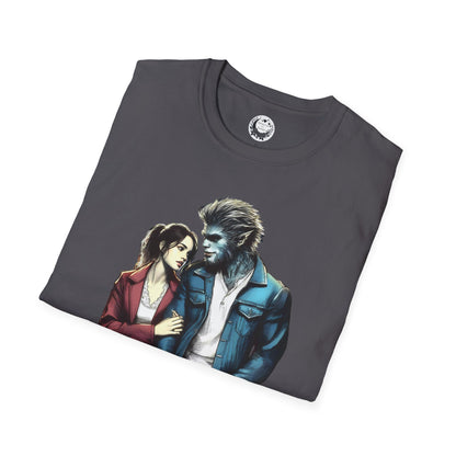 Stroll with a Teenage Werewolf (Beautiful Monsters Collection) - Unisex Softstyle T-Shirt, Multiple Colors Available