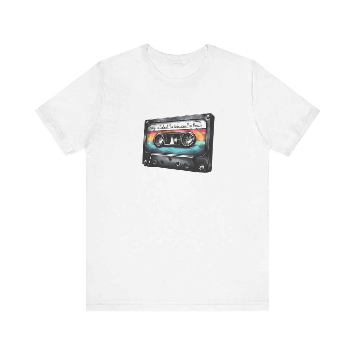 "Songs to Pretend You Understand Pink Floyd To" Mixtape T-shirt - Unisex Jersey Short Sleeve Tee