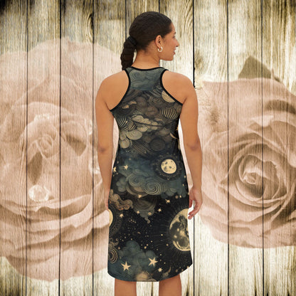 Racerback Dress - Dreamy Celestial Whimsy