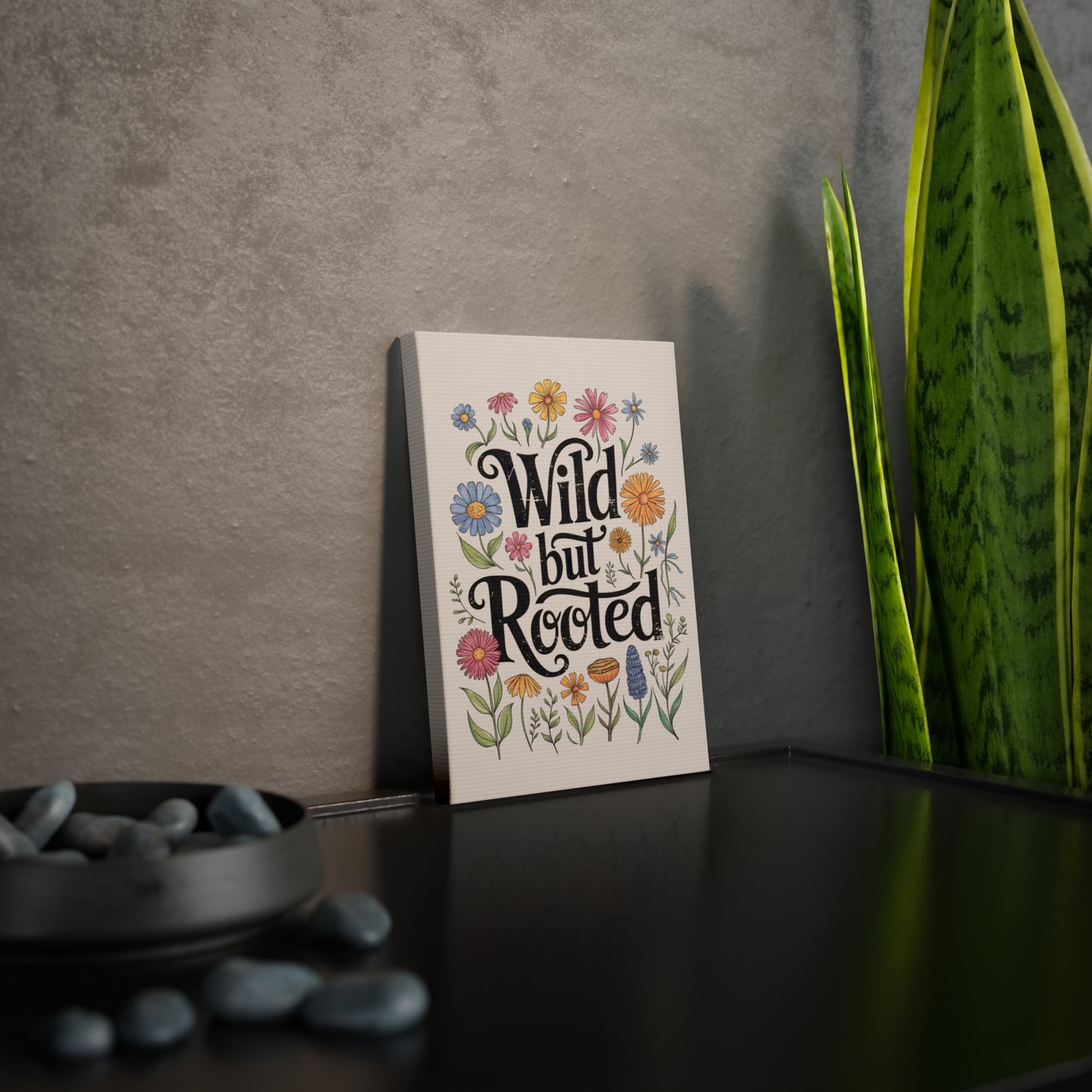 Wild but Rooted Sticky Tile – 5x7 Peel & Stick Mini Canvas Wall Art