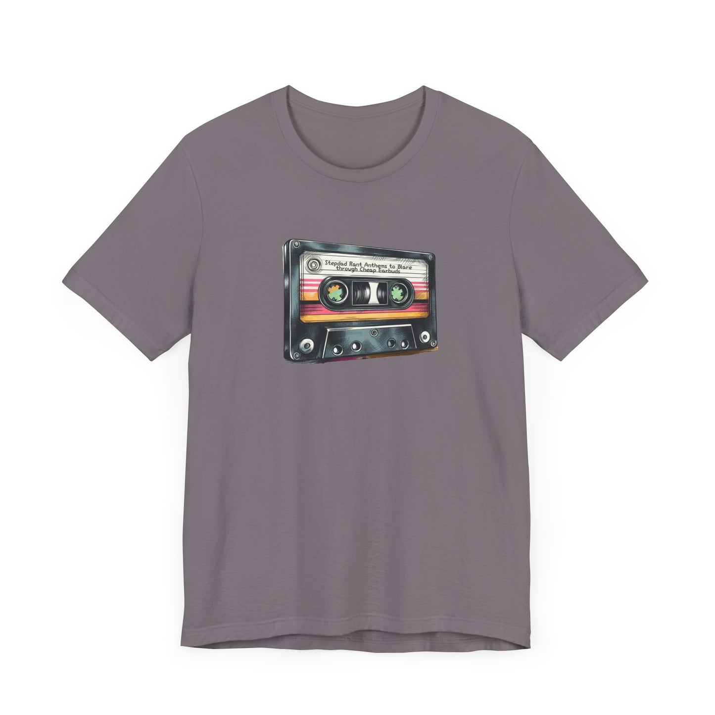 Funny 'Stepdad Rant Anthems' Mixtape T-shirt - Unisex Jersey Short Sleeve Tee in Multiple Colors