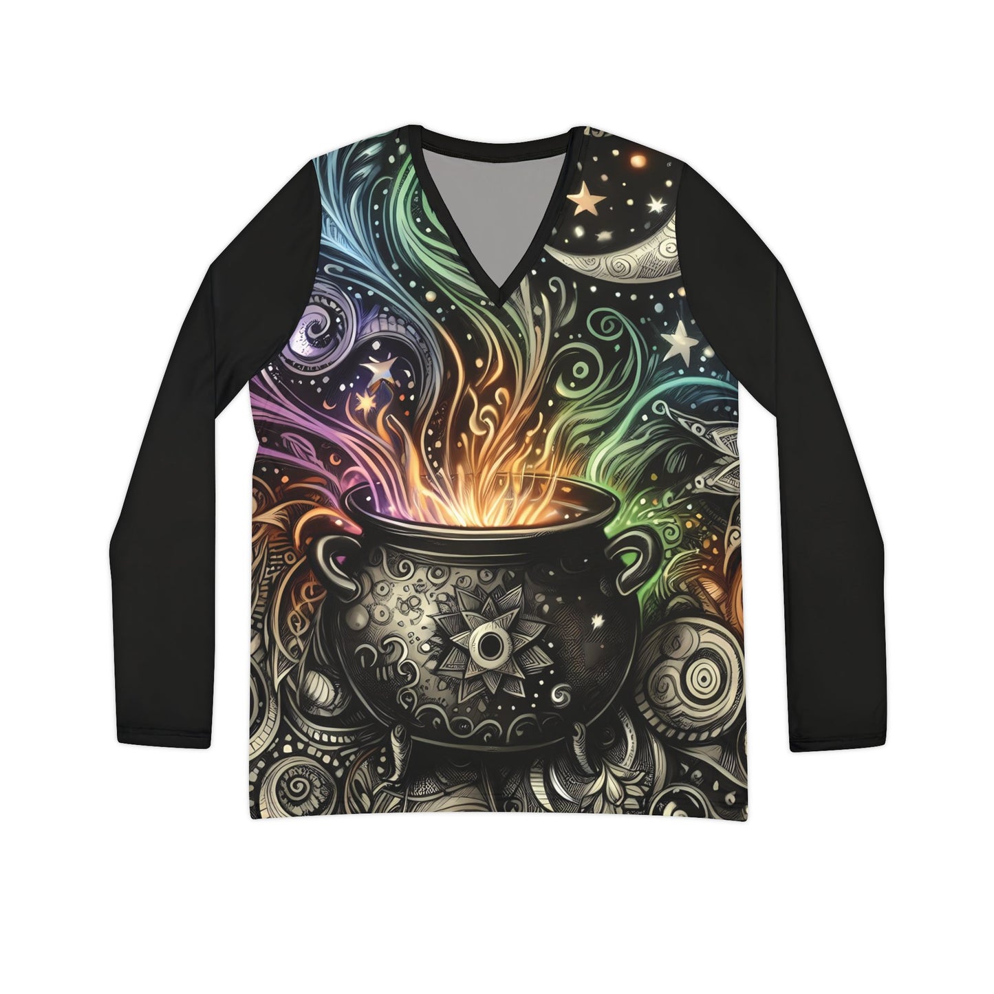 Cauldron of Delights - Women's Long Sleeve V-neck Shirt