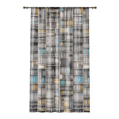 Window Curtain - Bookshelf Patchwork