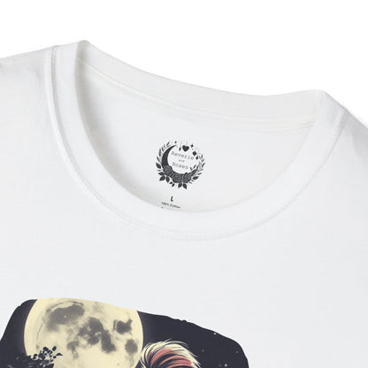 Tune Under the Moon (Beautiful Monsters Collection) - Unisex Softstyle T-Shirt, Multiple Colors Available