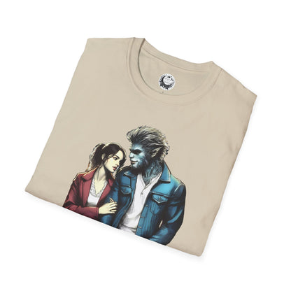 Stroll with a Teenage Werewolf (Beautiful Monsters Collection) - Unisex Softstyle T-Shirt, Multiple Colors Available