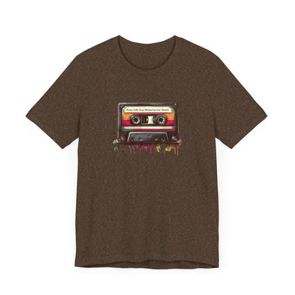 "Moody Indie Guys Whispering Over Reverb" Mixtape T-shirt - Unisex Jersey Short Sleeve Tee