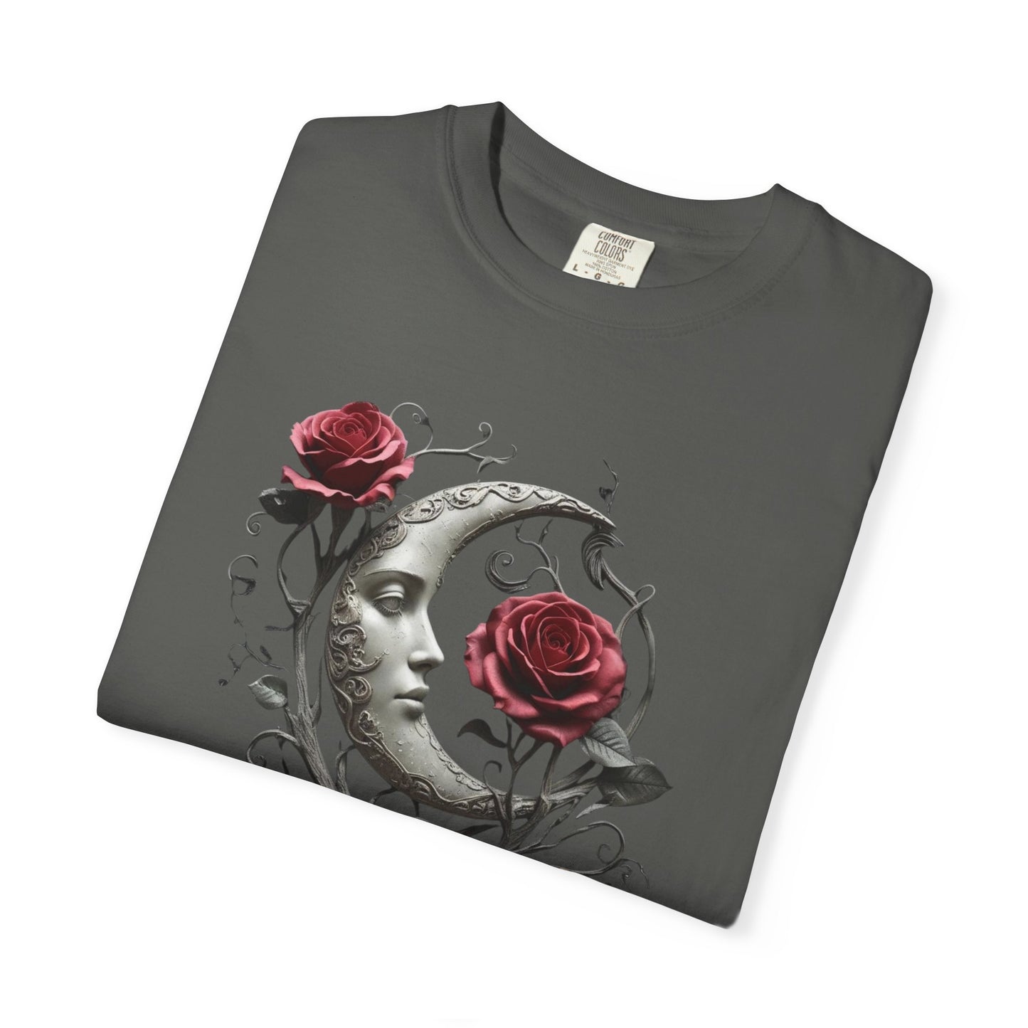 Mary Shelley Quote Comfort Colors Garment Dyed T-Shirt | Gothic Literature Moon Rose Tee | Dark Academia Victorian Fashion | Literary Gift