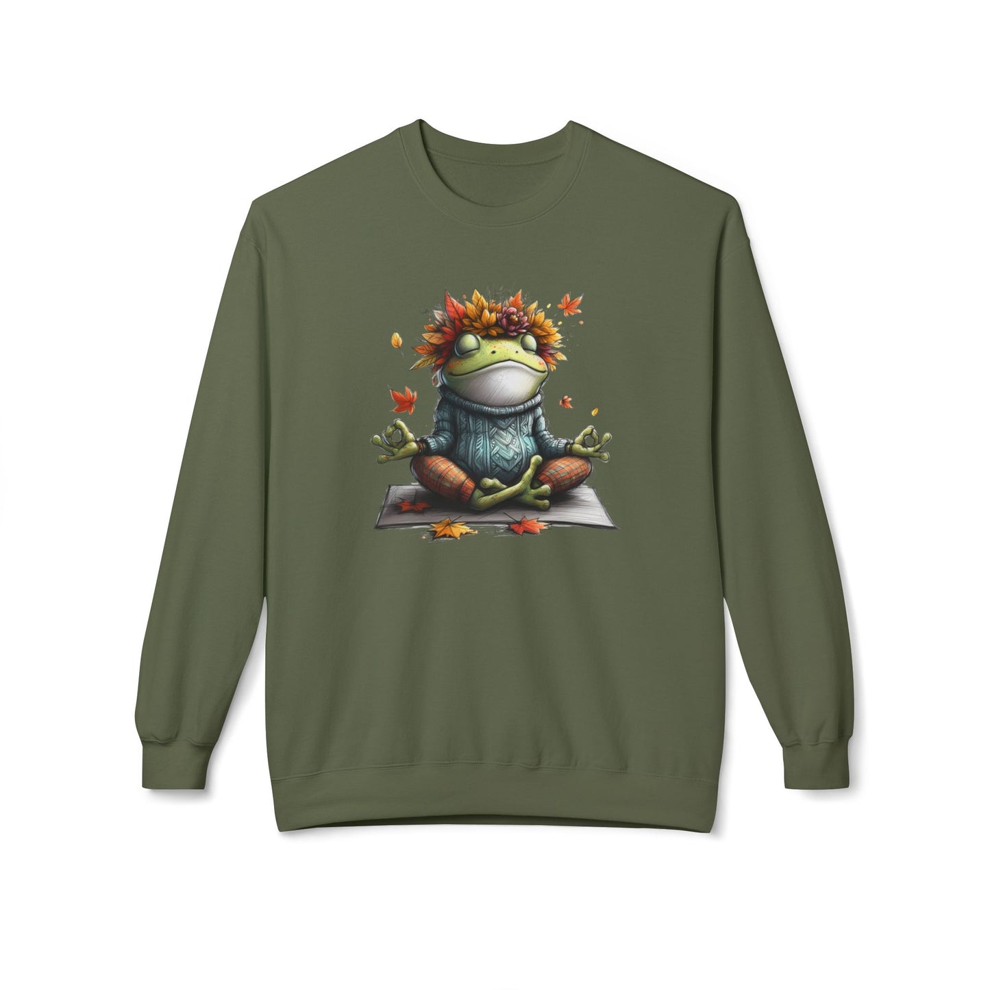 Frog's Bliss - Unisex Midweight Softstyle Fleece Crewneck Sweatshirt, Multiple Colors Available