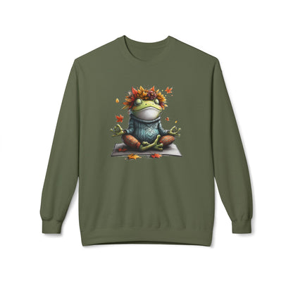 Frog's Bliss - Unisex Midweight Softstyle Fleece Crewneck Sweatshirt, Multiple Colors Available