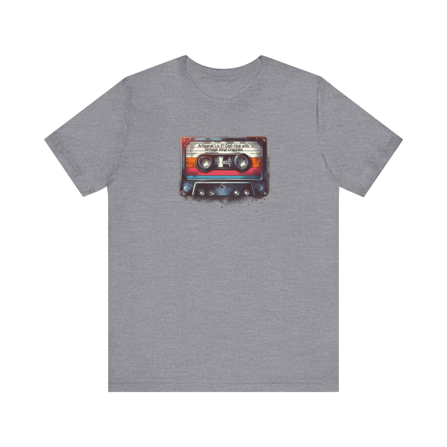 Mixtape Tee with Funny Hyper-Specific Theme - 'Artisanal Lo-Fi Chill-Hop with Vintage Vinyl Crackles' Unisex T-Shirt