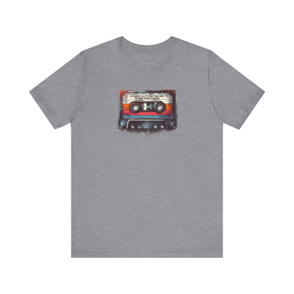 Mixtape Tee with Funny Hyper-Specific Theme - 'Artisanal Lo-Fi Chill-Hop with Vintage Vinyl Crackles' Unisex T-Shirt