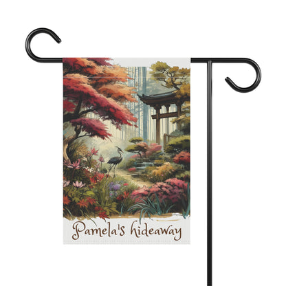 Customizable Garden Flag - Fall Hideaway