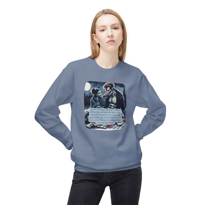 Midnight Picnic: A Love Story (Beautiful Monsters Collection) - Unisex Midweight Softstyle Fleece Crewneck Sweatshirt, Multiple Colors Available