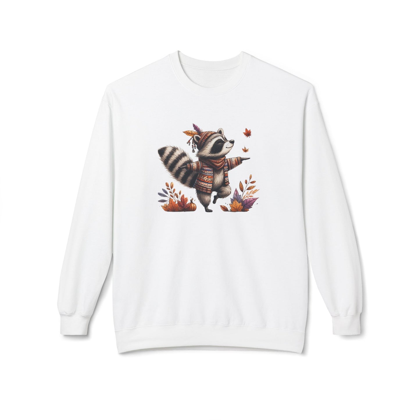 Racoon's Bliss - Unisex Midweight Softstyle Fleece Crewneck Sweatshirt, Multiple Colors Available