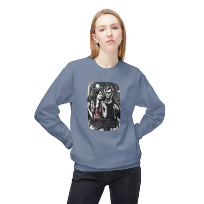 Swing Me to the Moon (Beautiful Monsters Collection) - Unisex Midweight Softstyle Fleece Crewneck Sweatshirt, Multiple Colors Available