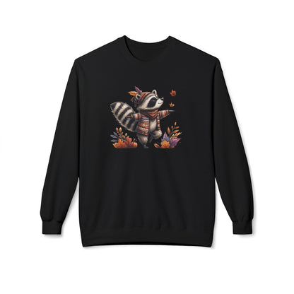 Racoon's Bliss - Unisex Midweight Softstyle Fleece Crewneck Sweatshirt, Multiple Colors Available