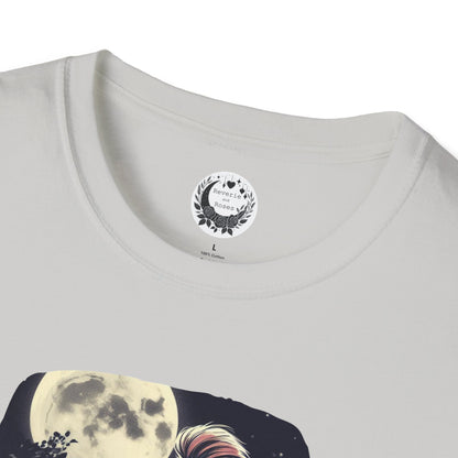 Tune Under the Moon (Beautiful Monsters Collection) - Unisex Softstyle T-Shirt, Multiple Colors Available