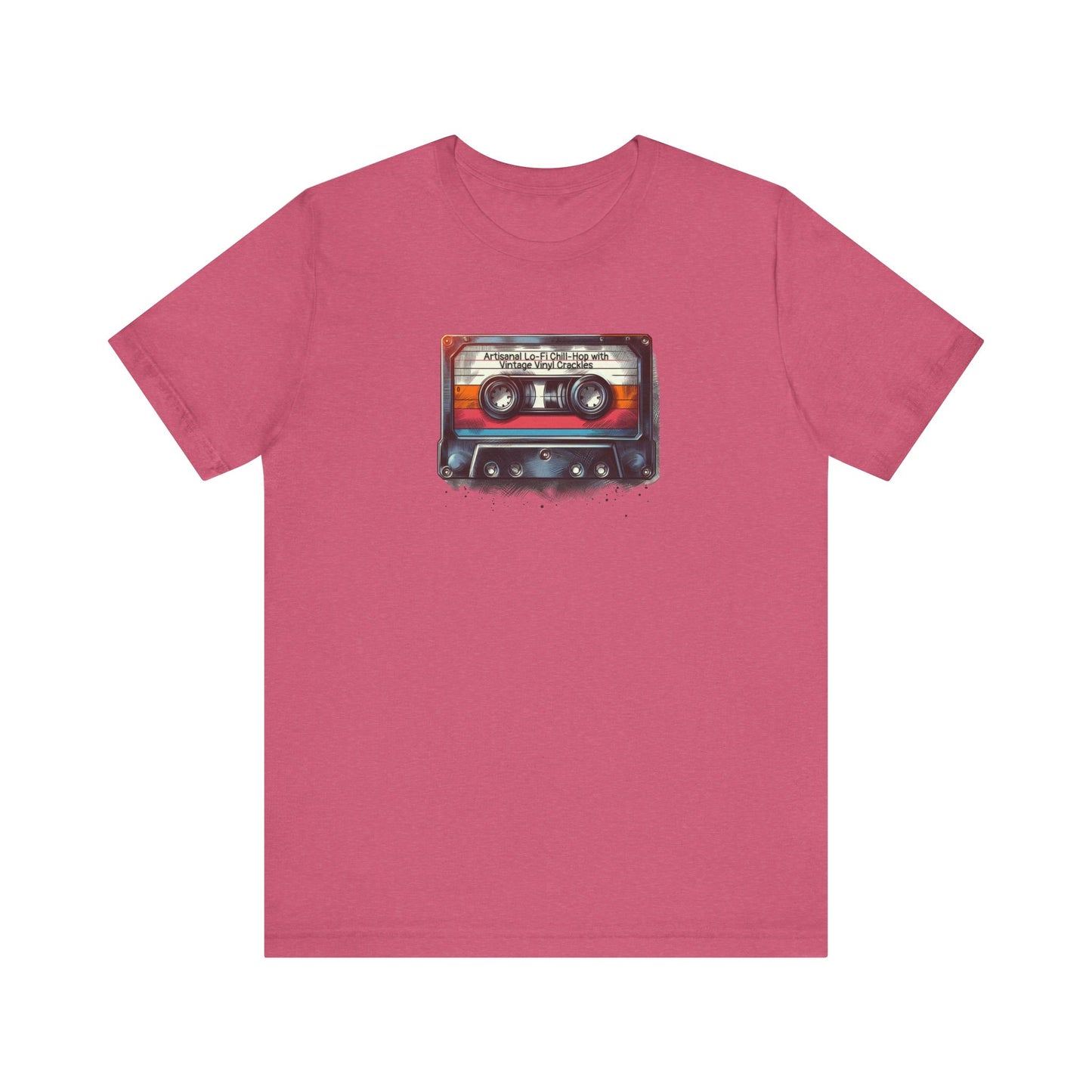 Mixtape Tee with Funny Hyper-Specific Theme - 'Artisanal Lo-Fi Chill-Hop with Vintage Vinyl Crackles' Unisex T-Shirt