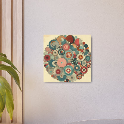 Metal Wal Art - Retro Mod Geometric Circles Eye Candy