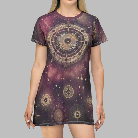 Tunic T-Shirt Dress - Cosmic Bliss