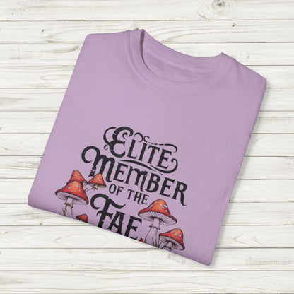 Fae Trickster Society Comfort Colors Tee – Fairycore T-Shirt with Mushrooms, S-4XL