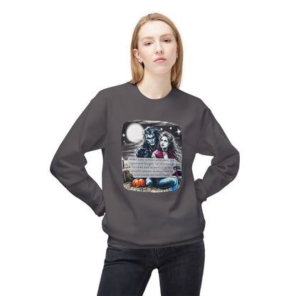 Midnight Harvest Hayride (Beautiful Monsters Collection) - Unisex Midweight Softstyle Fleece Crewneck Sweatshirt, Multiple Colors Available