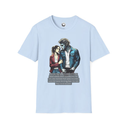 Stroll with a Teenage Werewolf (Beautiful Monsters Collection) - Unisex Softstyle T-Shirt, Multiple Colors Available