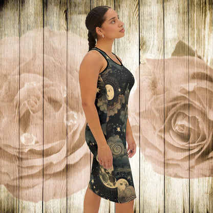 Racerback Dress - Dreamy Celestial Whimsy