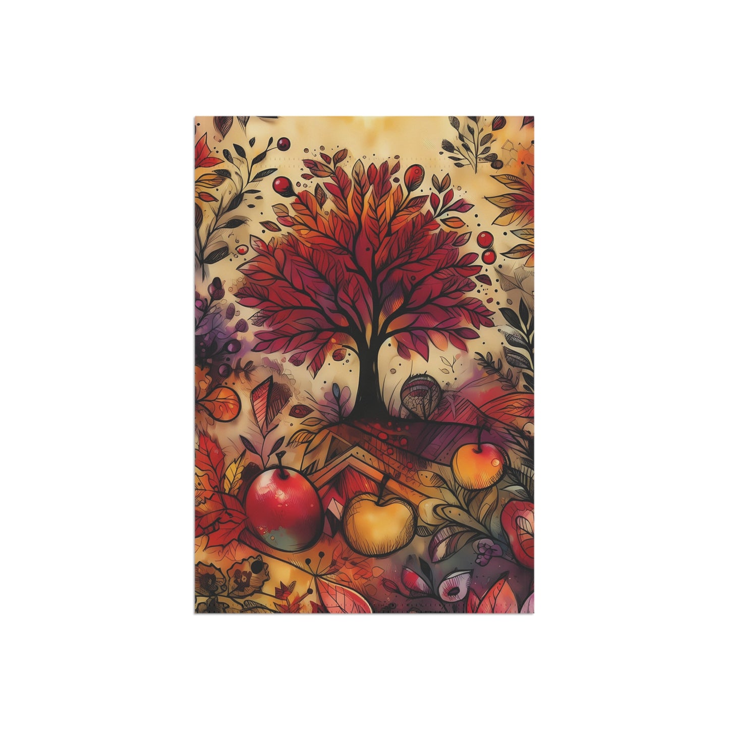 Porch or Yard Flag / Garden Banner - Majestic Autumn Tree