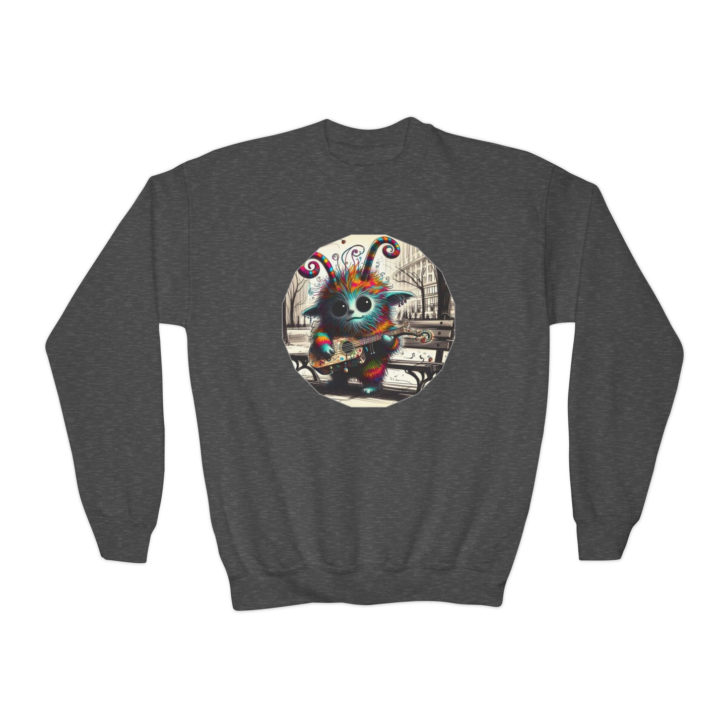 Youth Crewneck Sweatshirt - Jamblie Monster (Multiple Colors Available)